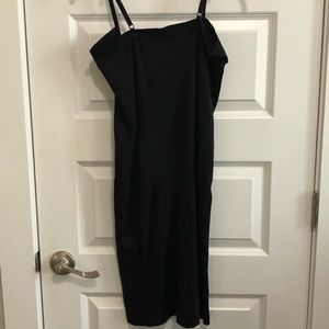 Woman’s black spandex slip